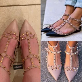 Rockstud Caged Flat