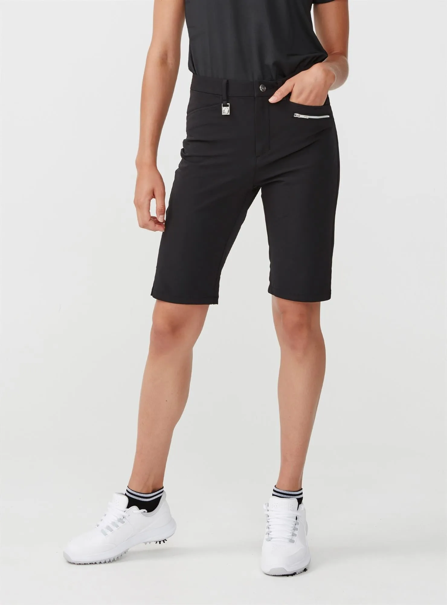 Ladies Comfort Stretch Golf Bermuda Shorts Black