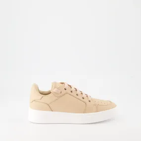 Rosé Leather Sneakers