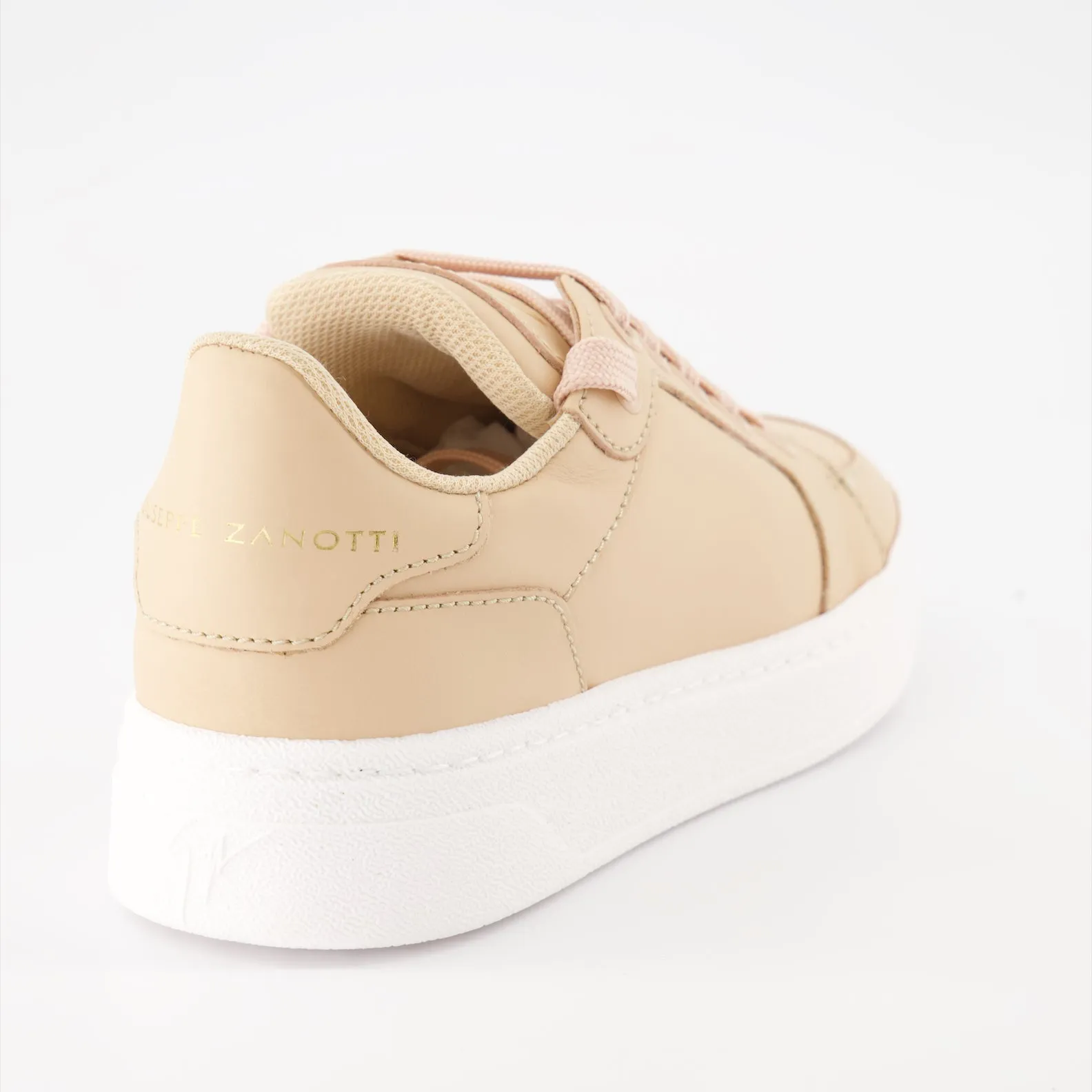 Rosé Leather Sneakers