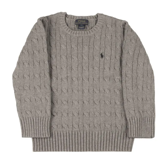 Dark Grey Roundneck Pull for Kids