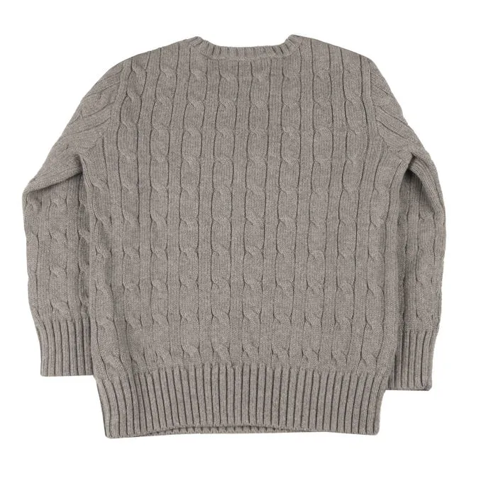 Dark Grey Roundneck Pull for Kids