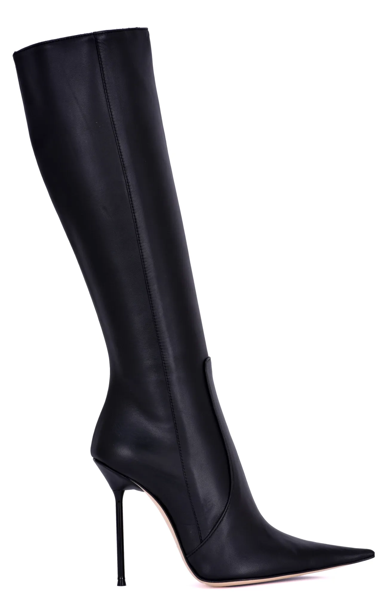 Sanctum ELEKTRA EXTREME POINTY KNEE BOOTS BLACK NAPPA