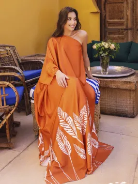 Orange Palms Dress