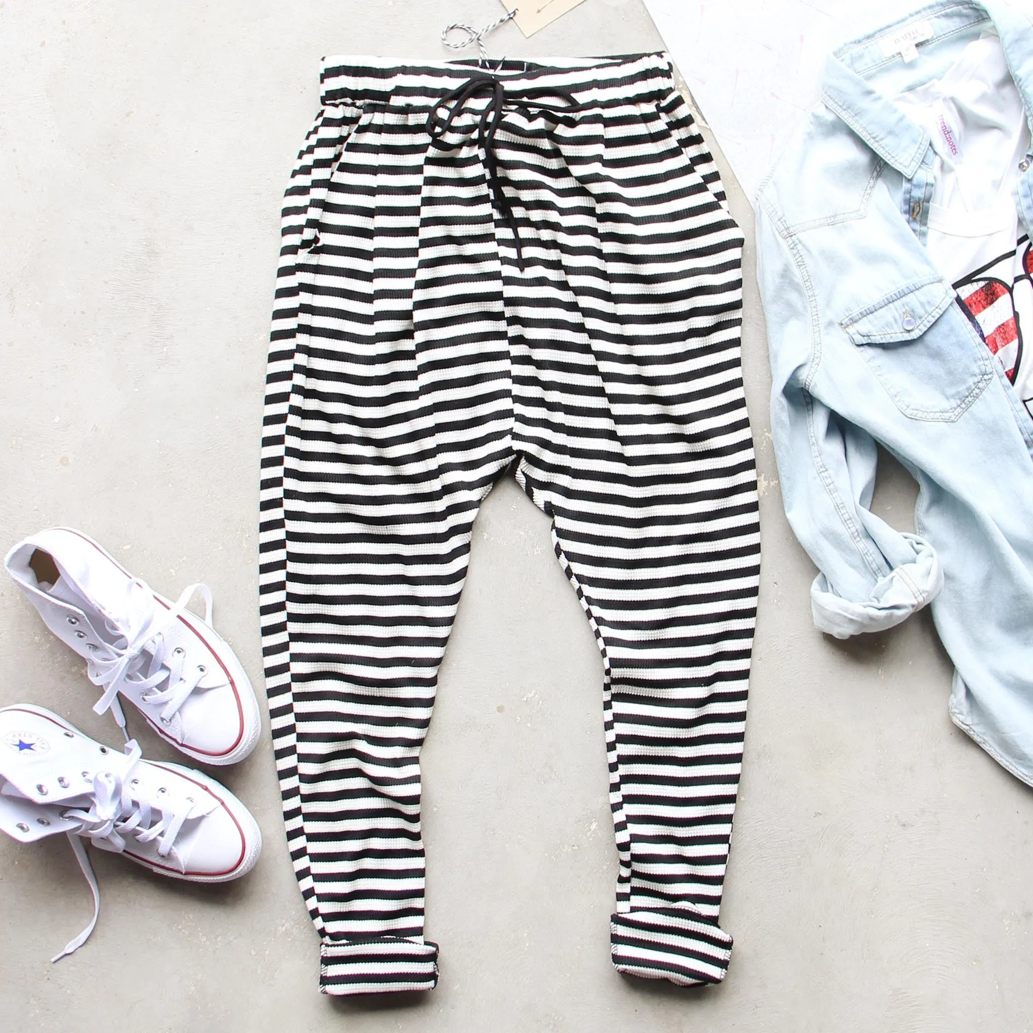 Striped Weekend Joggers