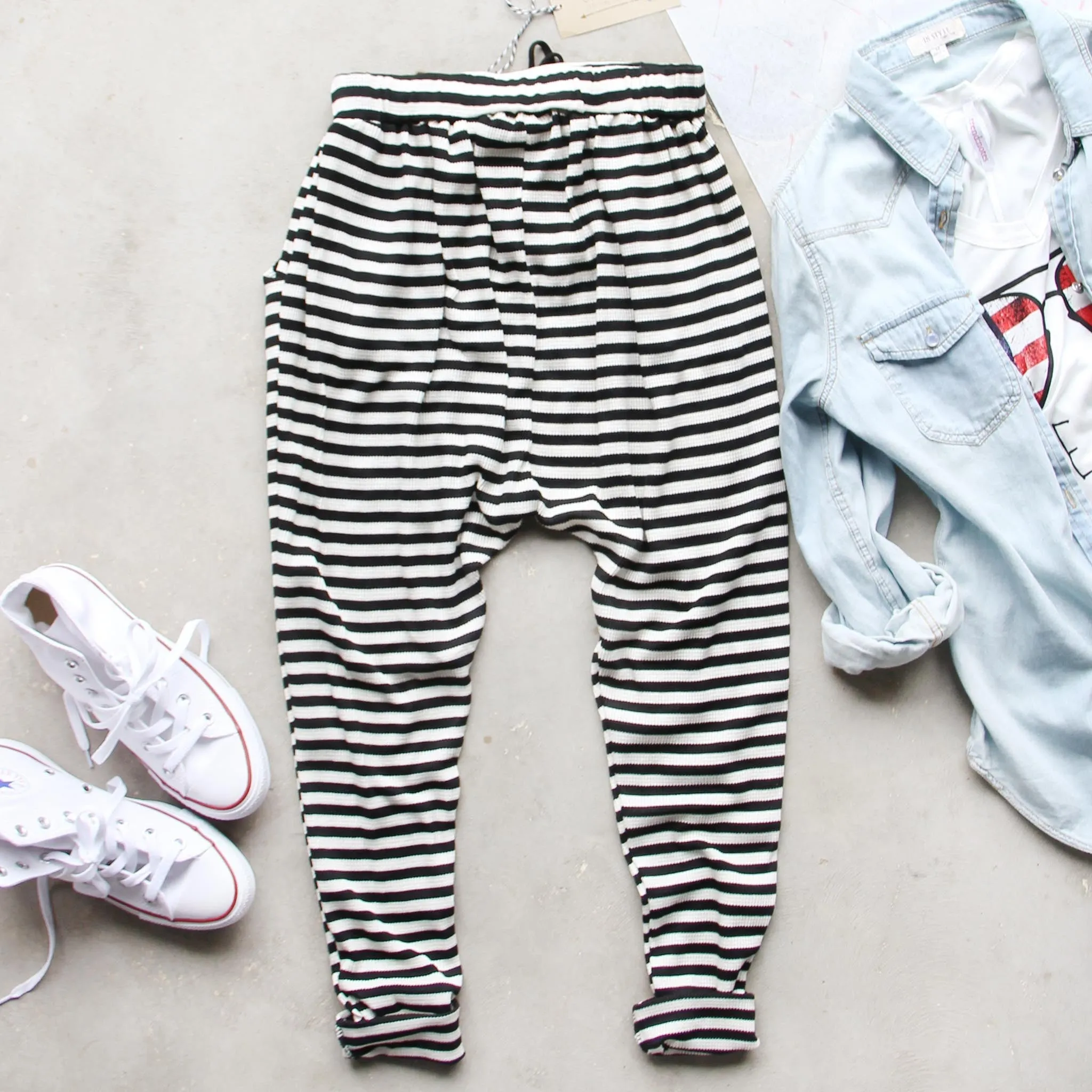 Striped Weekend Joggers