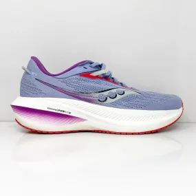 Saucony Womens Triumph 21 S10882-91 Purple Running Shoes Sneakers Size 8.5 W