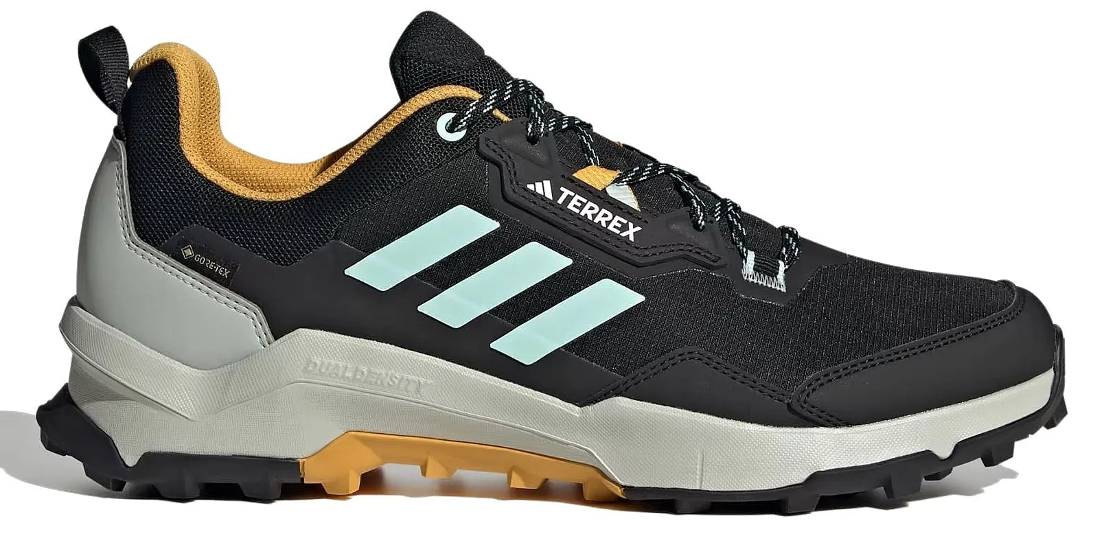 shoes adidas Performance Terrex AX4 GTX - Core Black/Semi Flash Aqua/Preloved Yellow - men´s