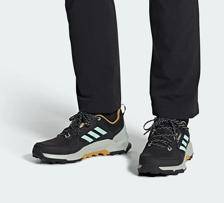 shoes adidas Performance Terrex AX4 GTX - Core Black/Semi Flash Aqua/Preloved Yellow - men´s