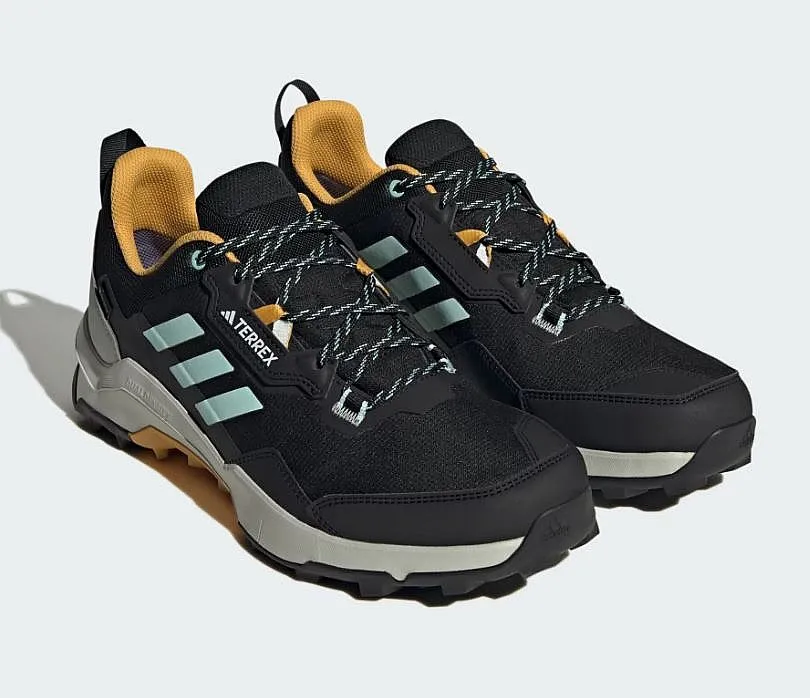 shoes adidas Performance Terrex AX4 GTX - Core Black/Semi Flash Aqua/Preloved Yellow - men´s