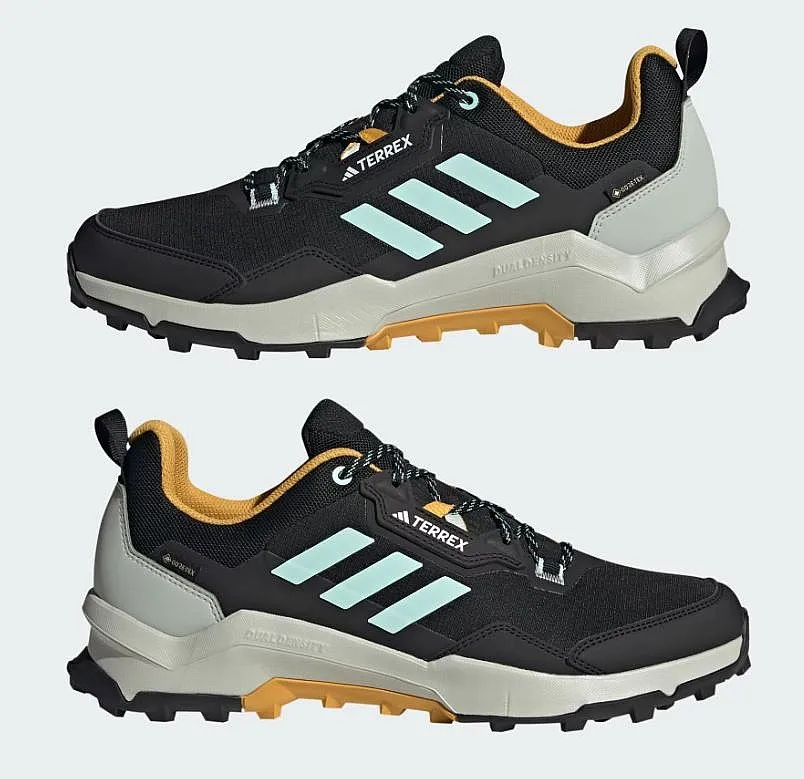 shoes adidas Performance Terrex AX4 GTX - Core Black/Semi Flash Aqua/Preloved Yellow - men´s