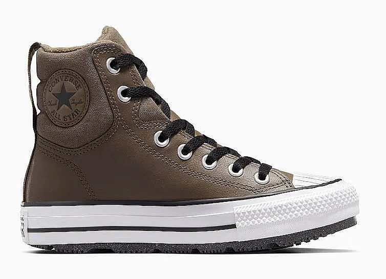 shoes Converse Chuck Taylor All Star Berkshire Fleece Lined Hi - A04812/Engine Smoke/Black/White - kid´s