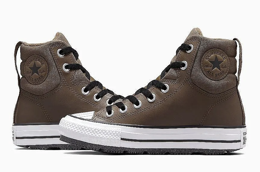 shoes Converse Chuck Taylor All Star Berkshire Fleece Lined Hi - A04812/Engine Smoke/Black/White - kid´s