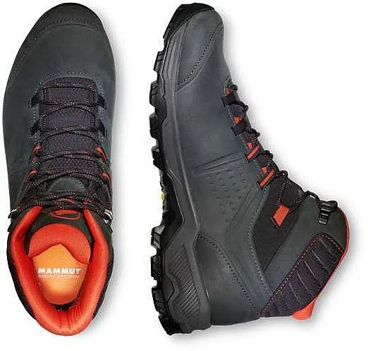 shoes Mammut Mercury IV Mid GTX - Black/Hot Red - men´s