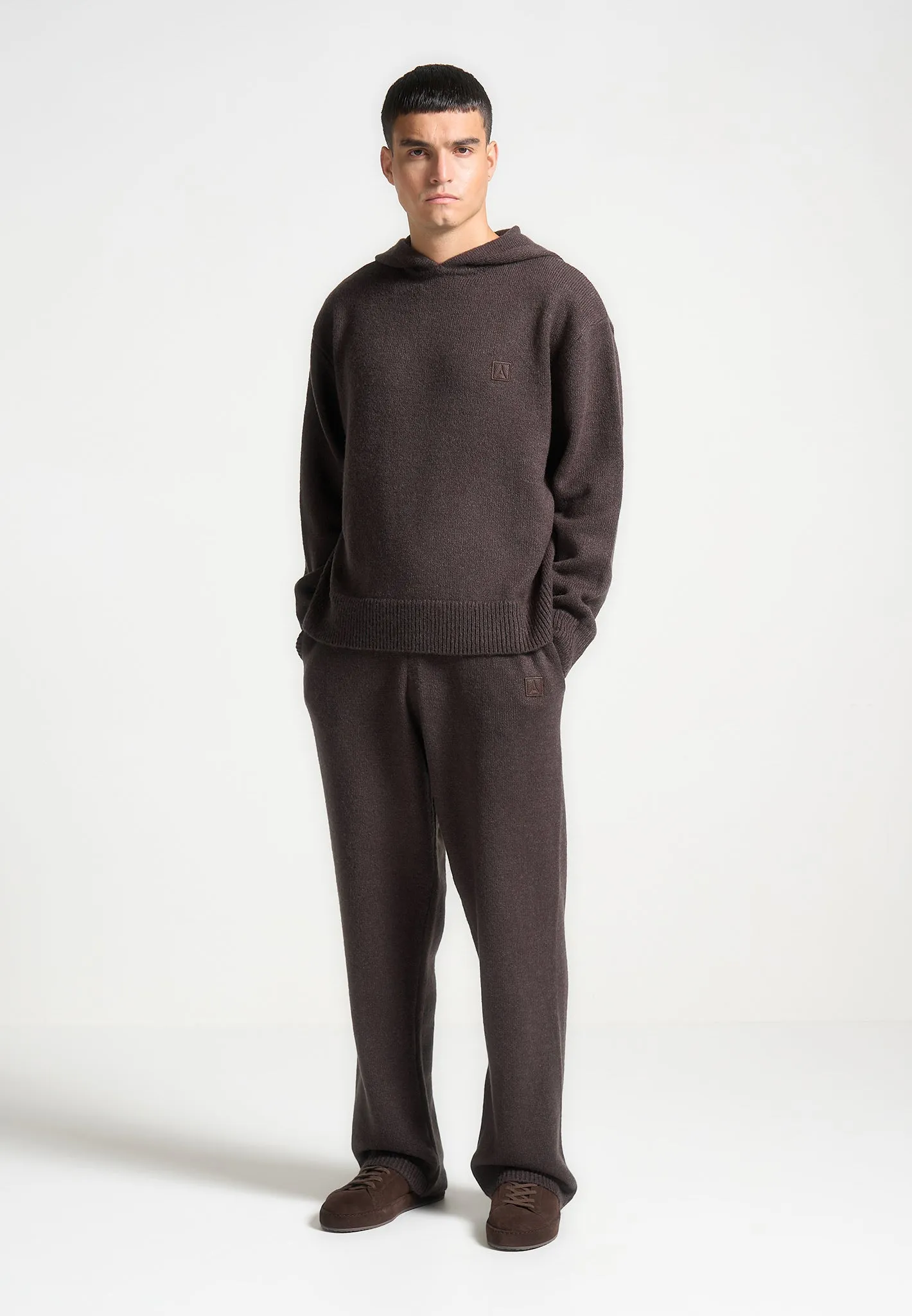 Signature Mohair-Blend Joggers - Brown