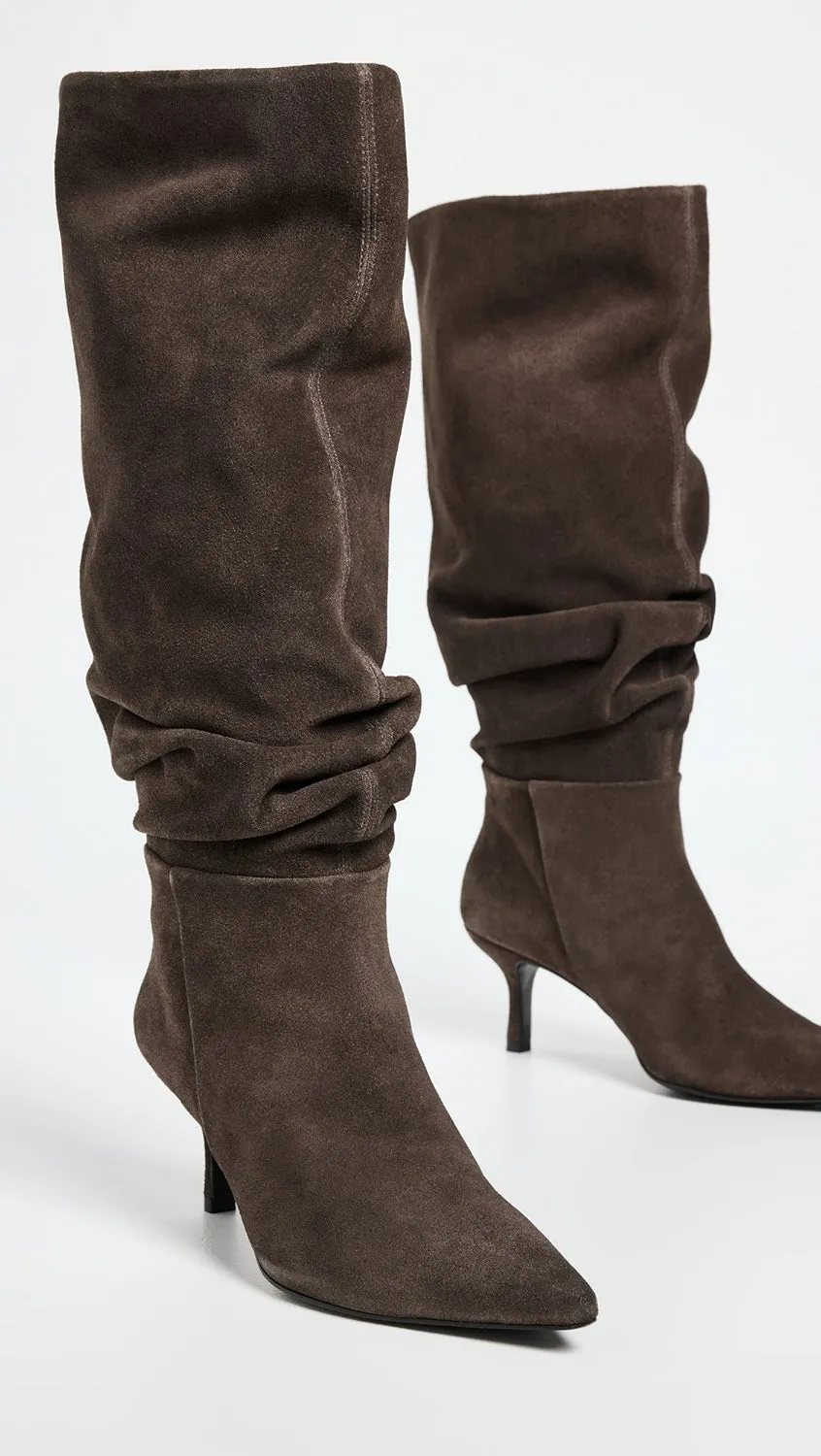 Slouch Boot in Suede Style - SIMKHAI JODI