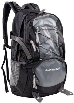 Simply Southern Preppy Grey Utility Backpack Bookbag