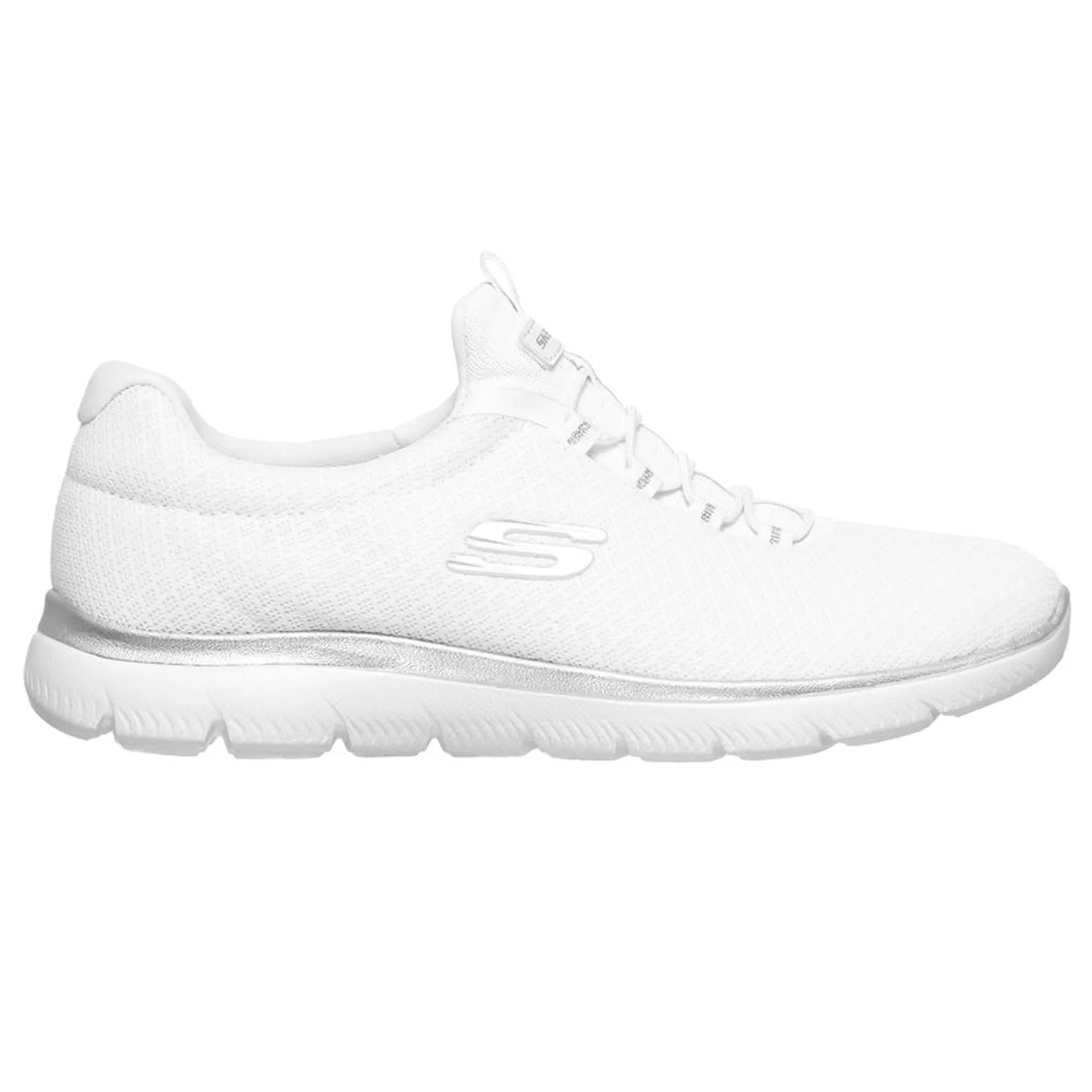 Women's black athletic shoes with memory foam - Skechers Summits 12980