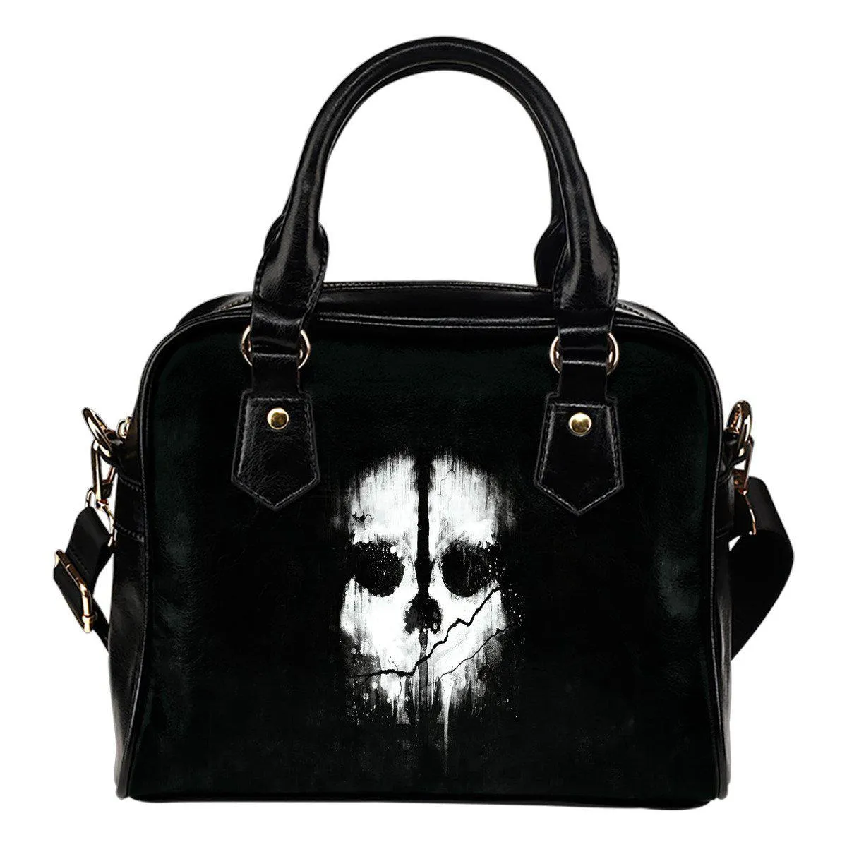 Skull Leather Shoulder Bag