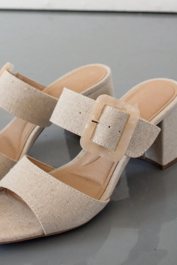 Sloane Linen Heel