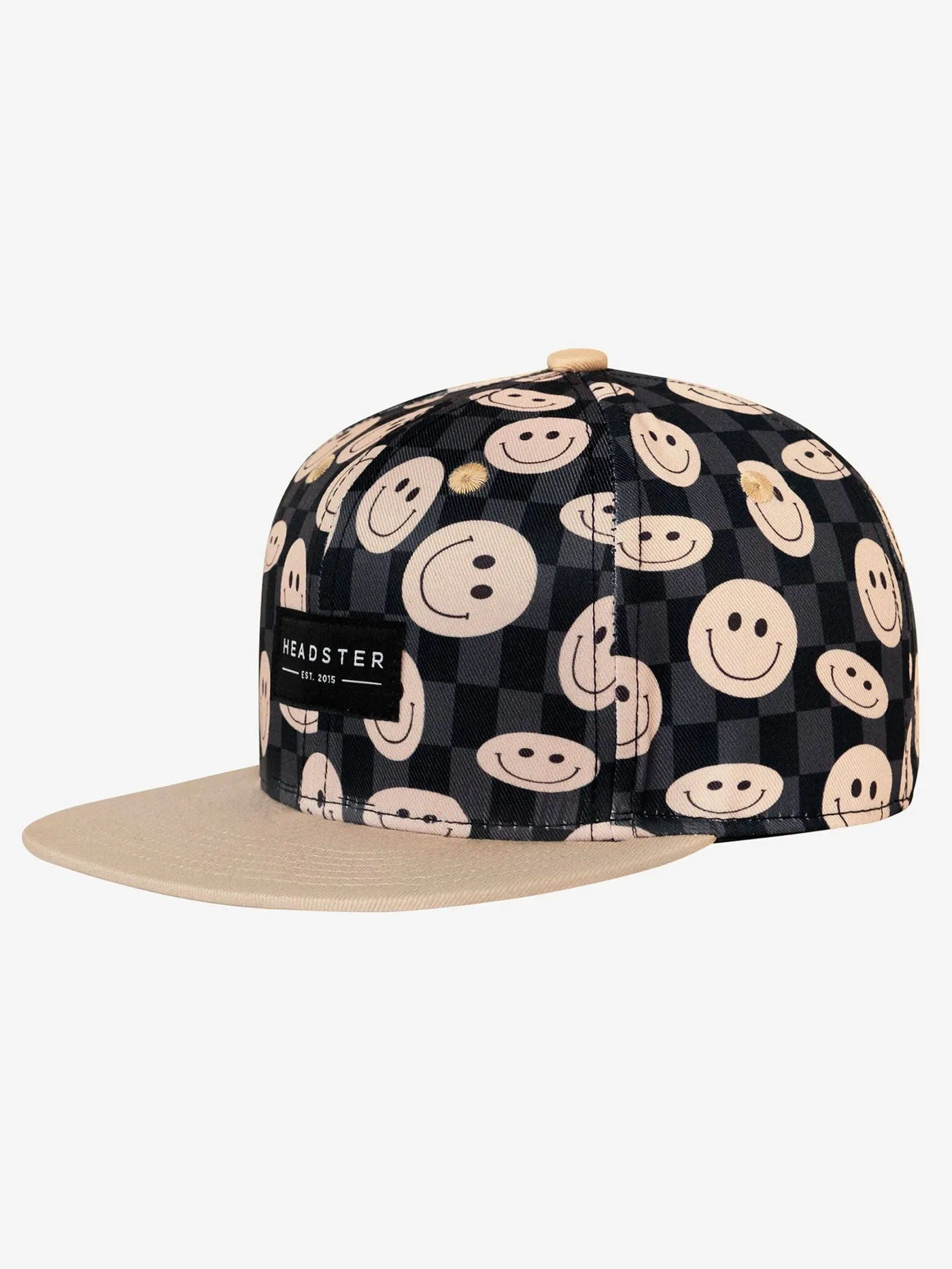 Kids Smiley Snapblack Black Hat