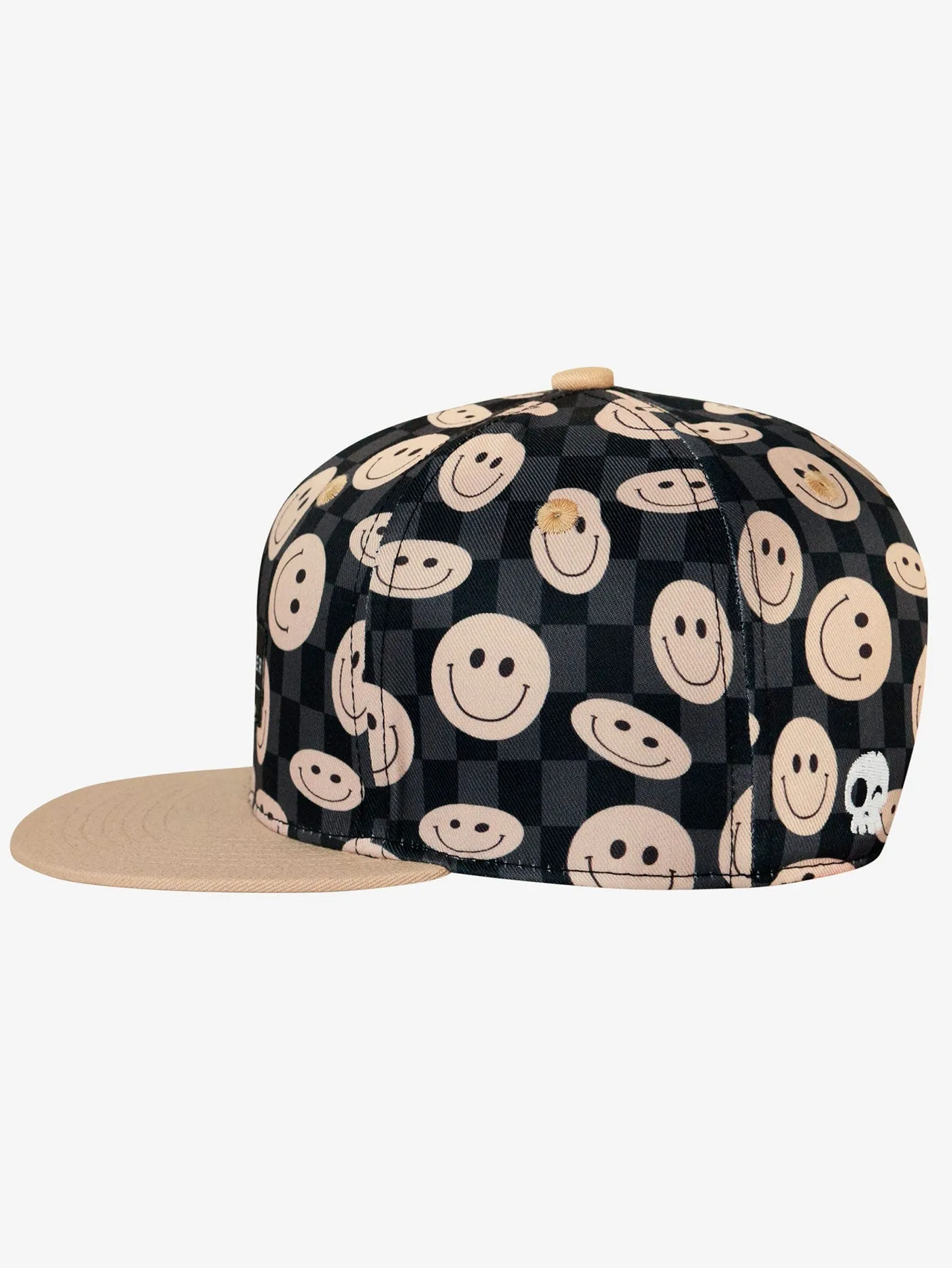 Kids Smiley Snapblack Black Hat