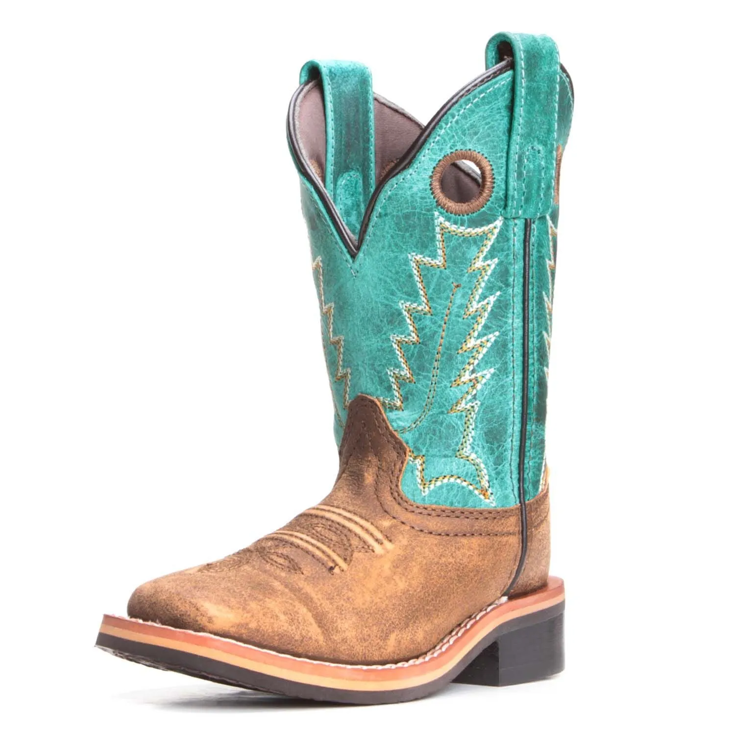 Brown Turquoise Kids' Boots - Smoky Mountain