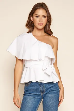 Solana One Shoulder Villa Top