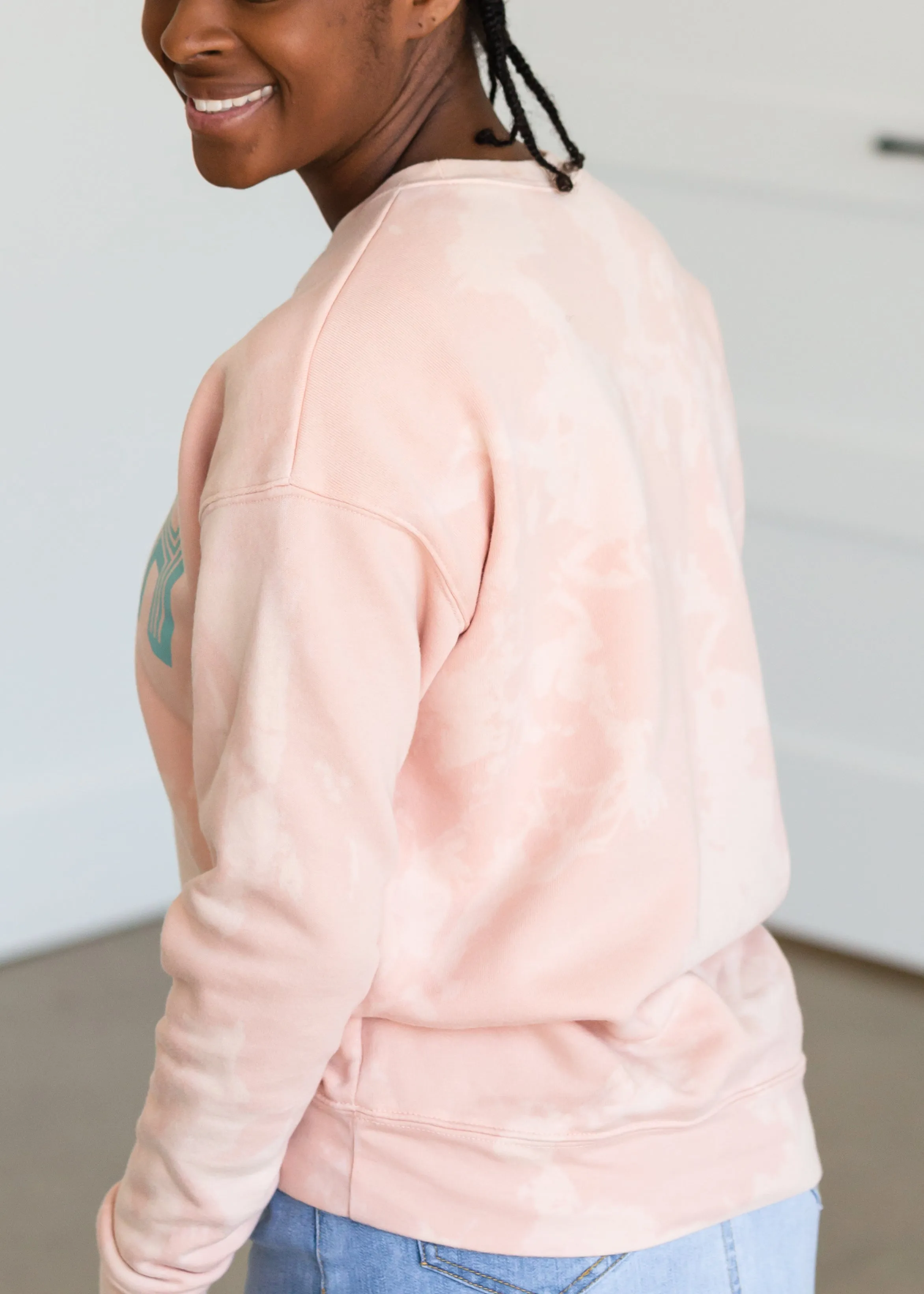 Sota Girl Blush Bleached Crewneck