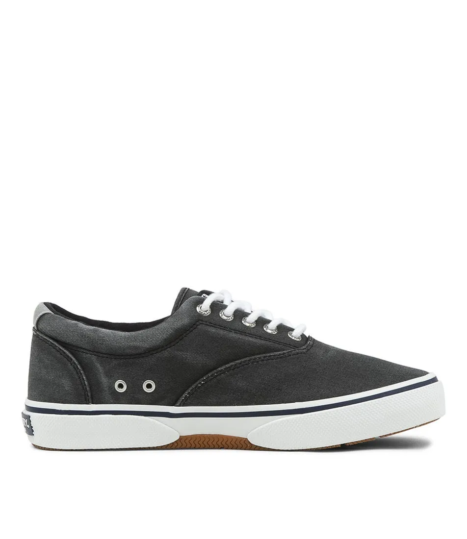 SPERRY Halyard Cvo Black Canvas Sneakers