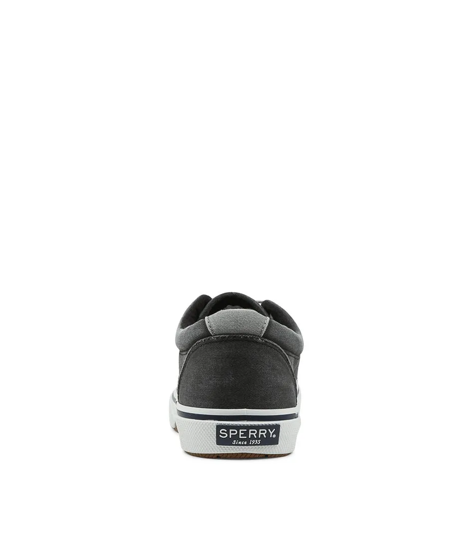 SPERRY Halyard Cvo Black Canvas Sneakers