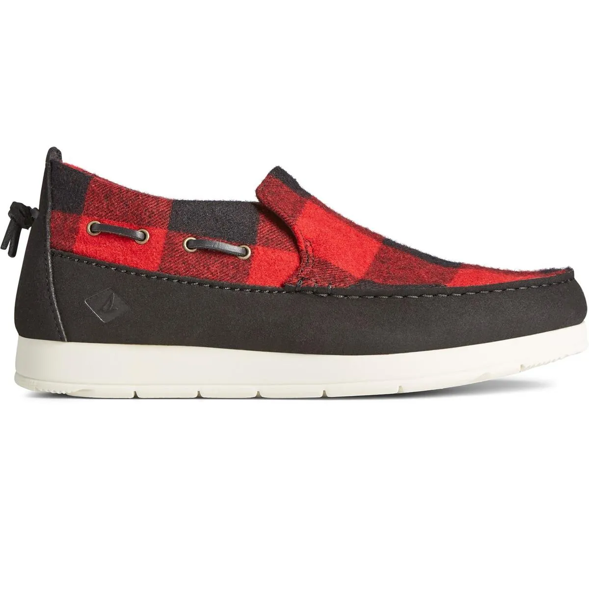 Sperry Moc-Sider Buffalo Check Shoes Red