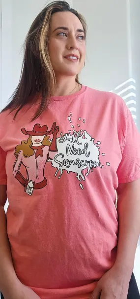 Cowgirl T Shirt with SPF Protection