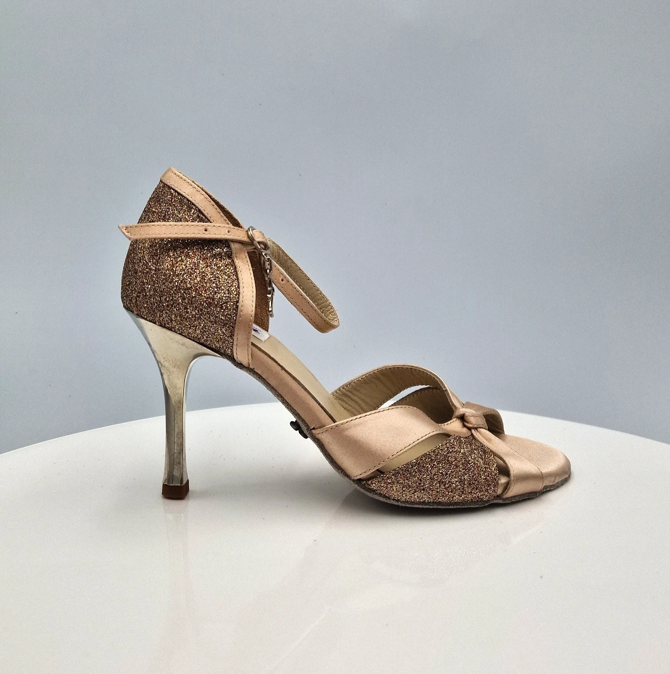 Gold Glitter Skin Heel 7cm