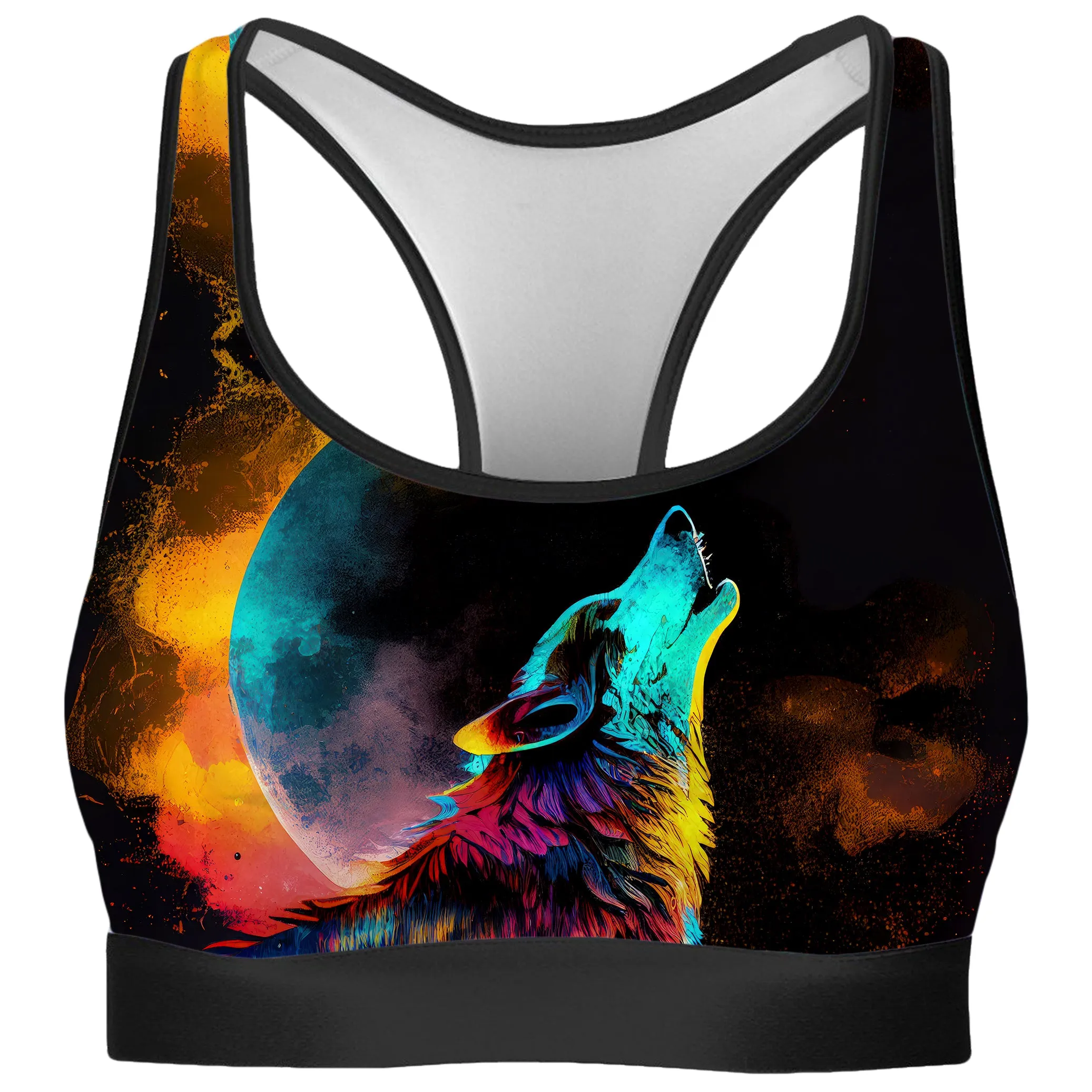 Spirit Wolf Rave Bra