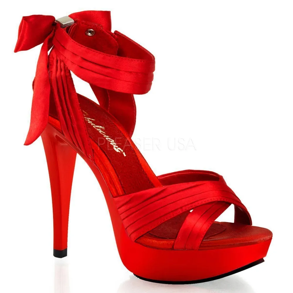 SS-COCKTAIL-568 Red Fabric Sandal