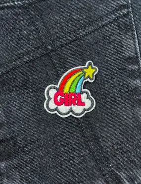 Star Girl Patch - Galactic Fashion Embroidered Patch