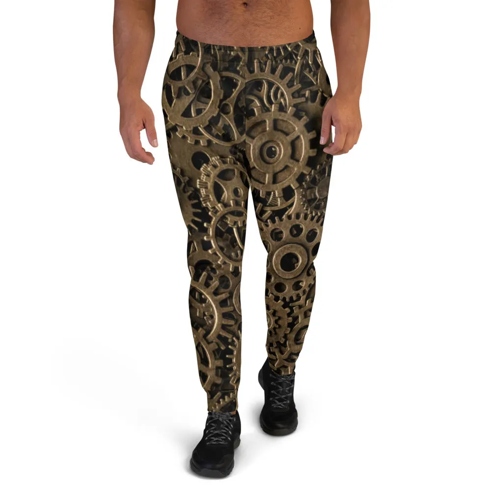 Steampunk Gears Men's Slim Fit Joggers