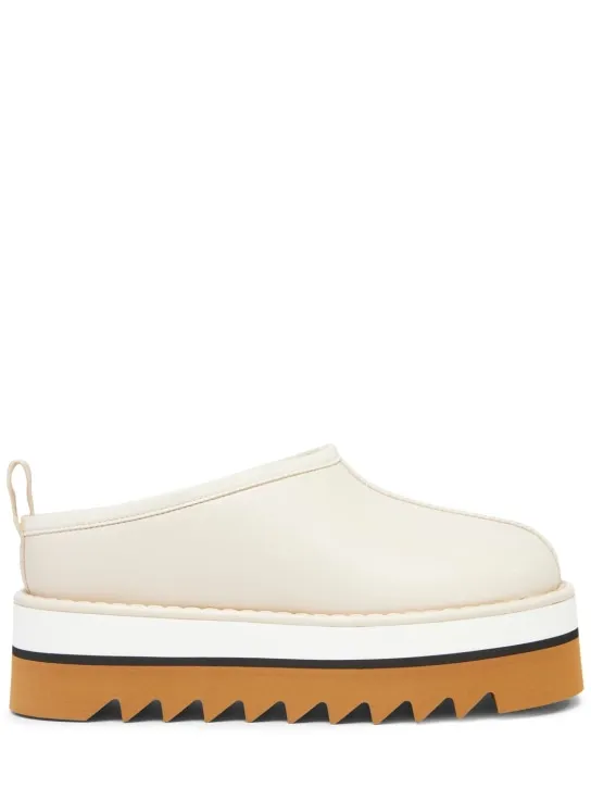 Stella McCartney 50mm Sneakelyse faux leather wedges