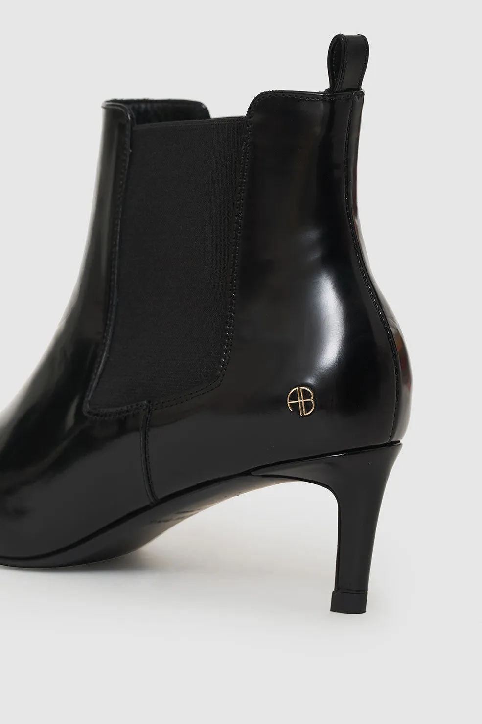 Stevie Boots - High-Shine Black