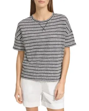 Striped Drop Shoulder T-Shirt