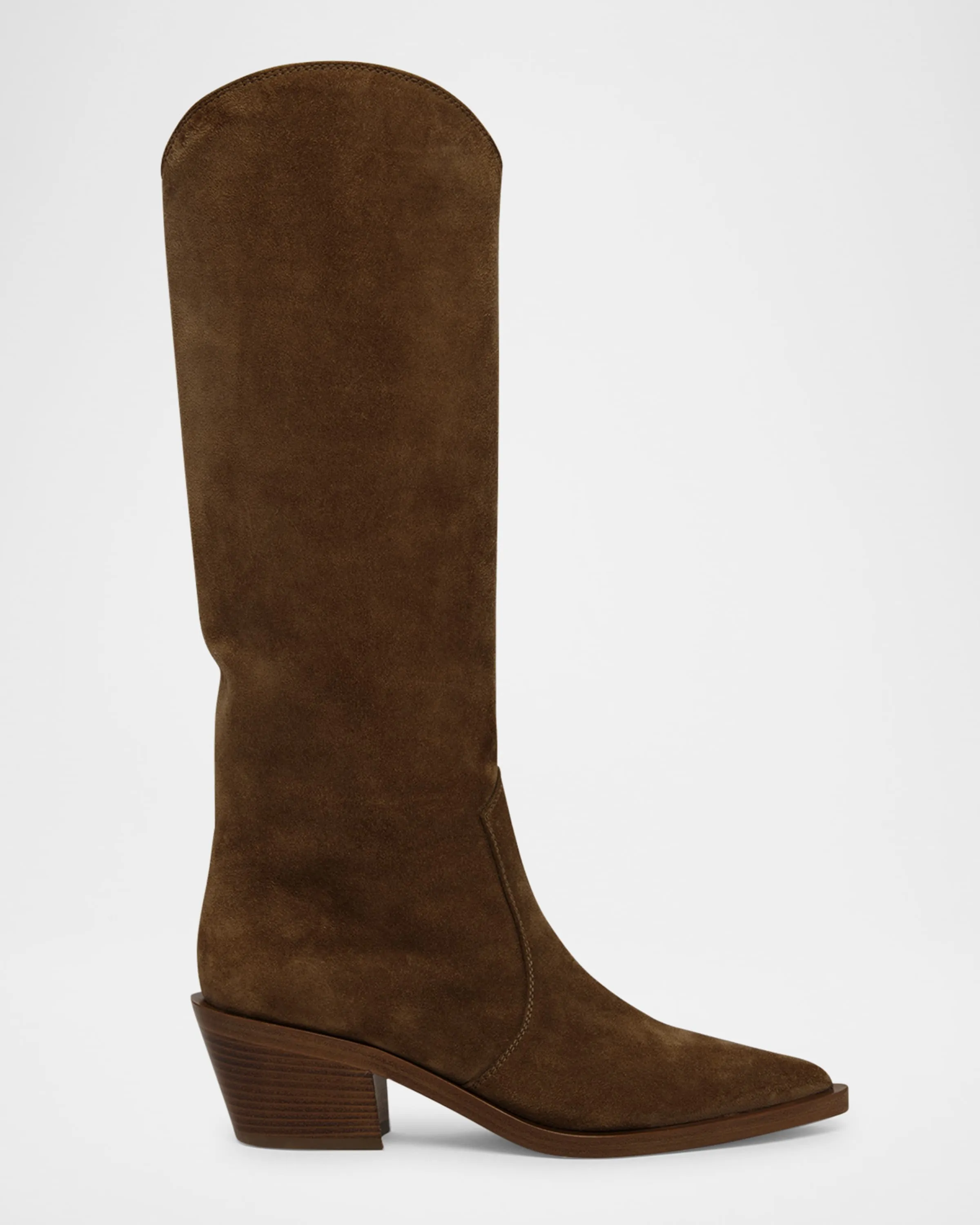 Suede Western Boots