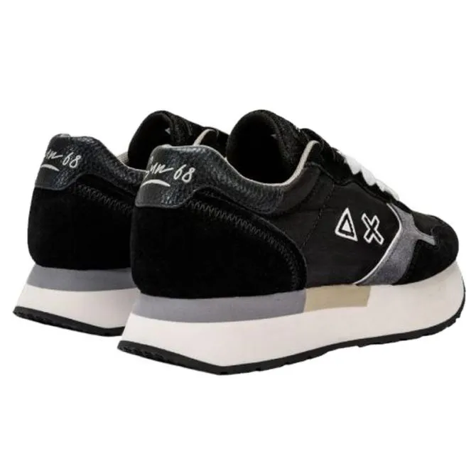 SUN68 Kelly Solid Black Sneakers Z43216-11