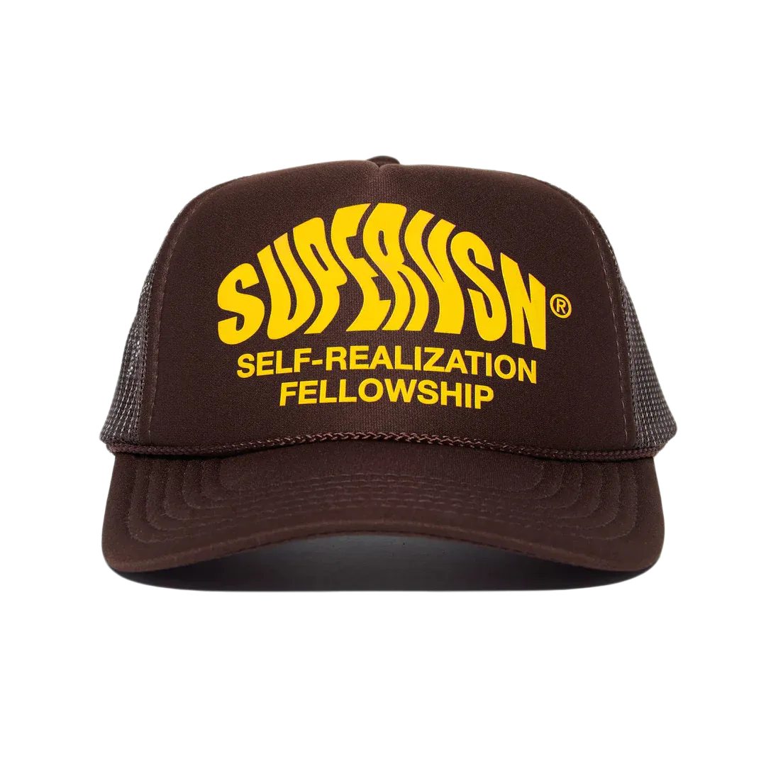 SUPERVSN Studio Self Realization Trucker Hat 'Brown'