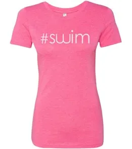 #Swim Ladies Tri Blend Tee