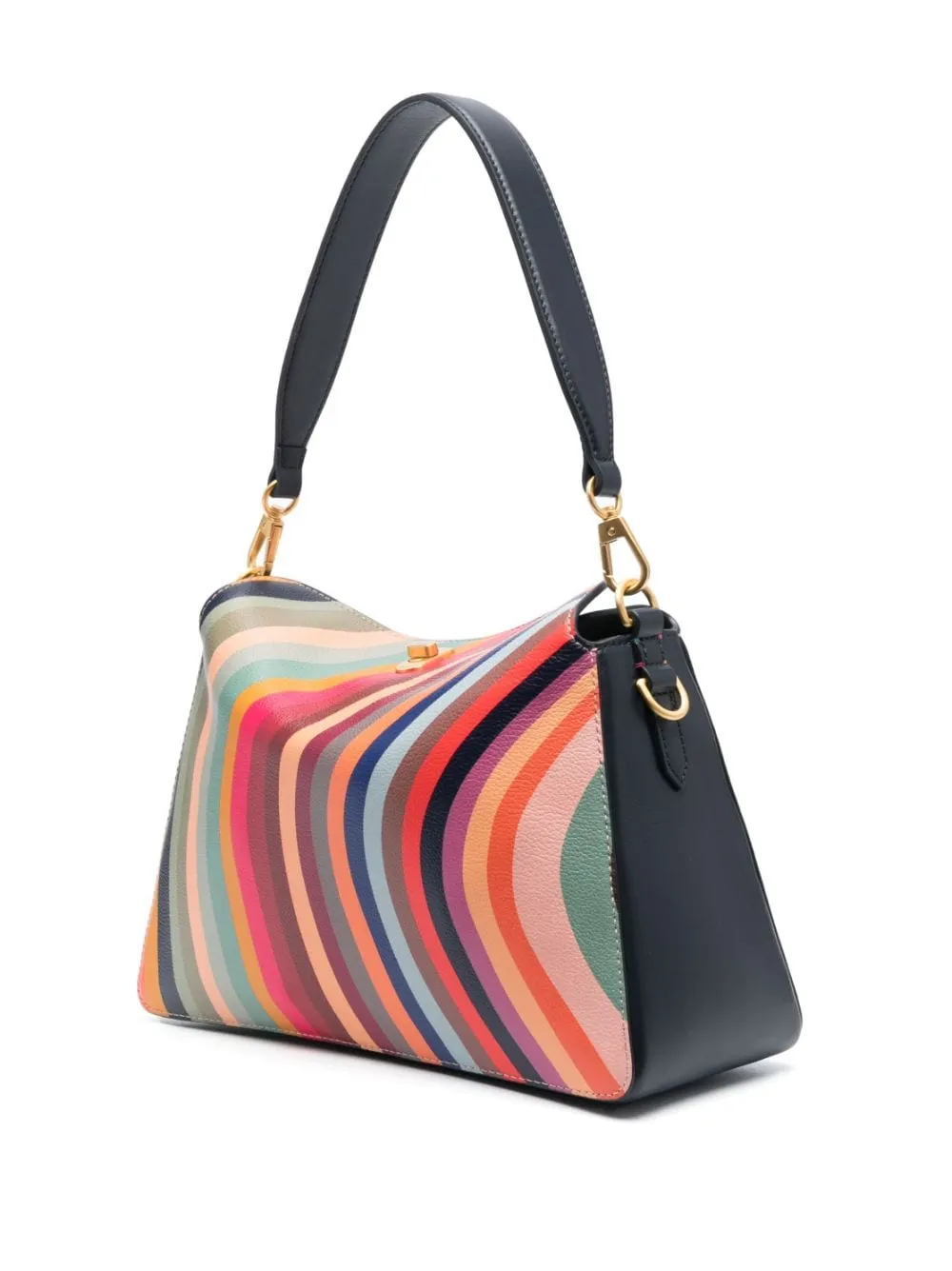 SWIRL LEATHER SHOULDER BAG