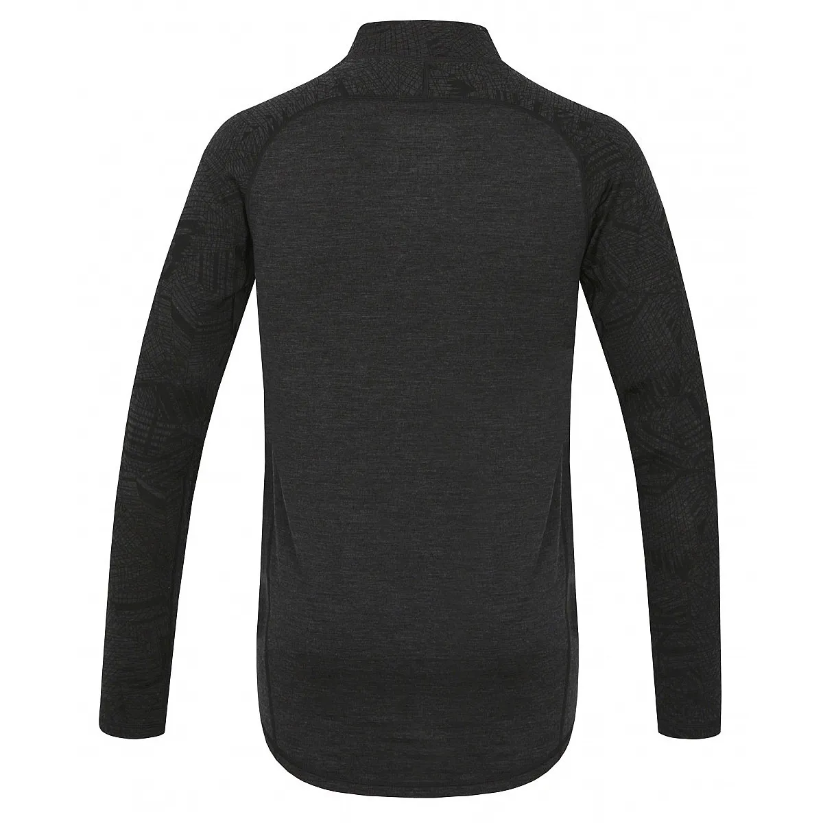 T-Shirt Husky Merino 100 Zip LS - Black - men´s