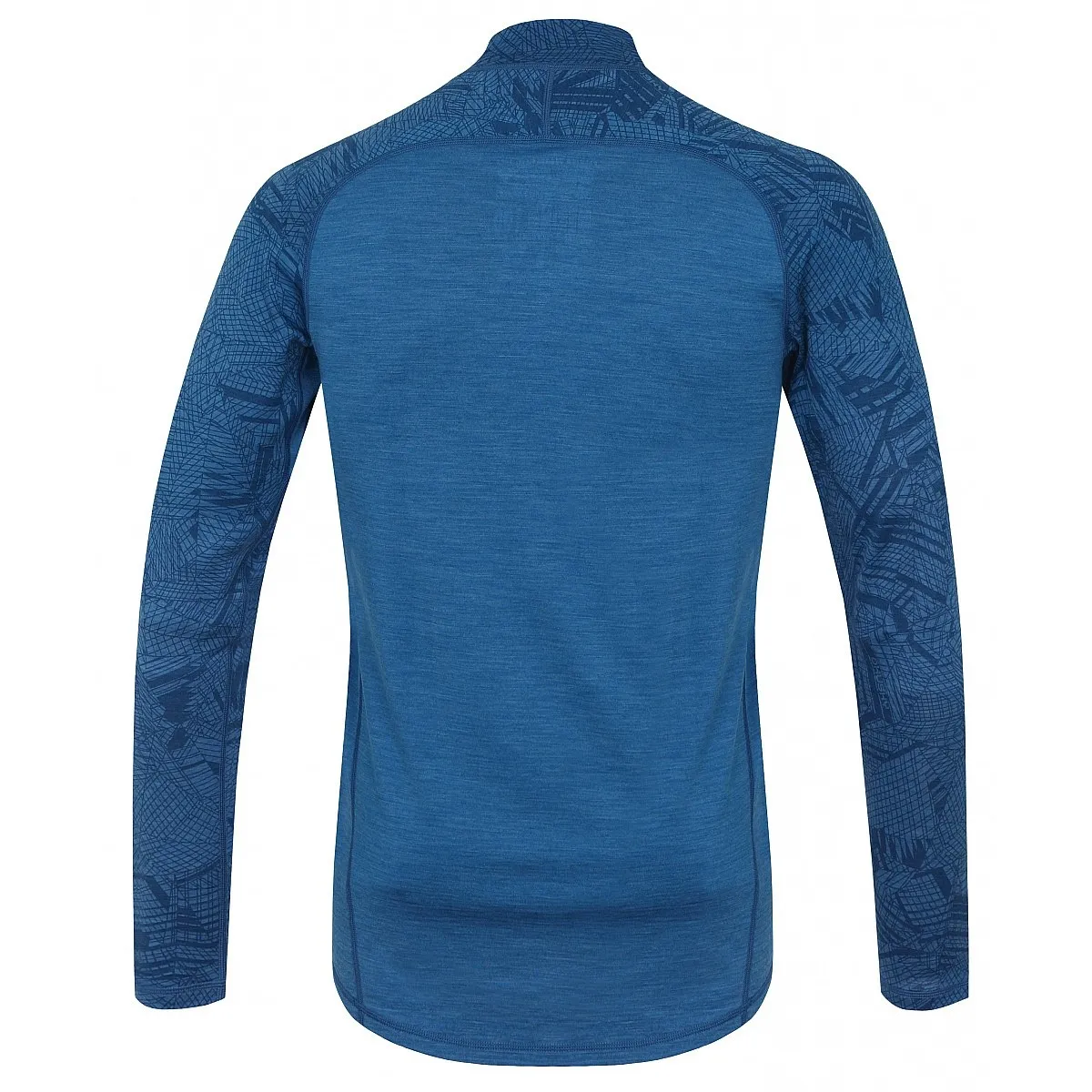 T-Shirt Husky Merino 100 Zip LS - Dark Blue - men´s