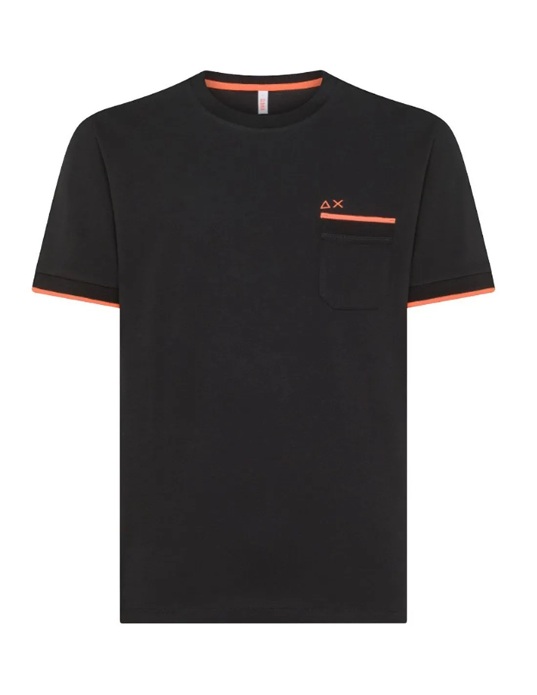 T-shirt Sun68 uomo Small stripes T34124 nera