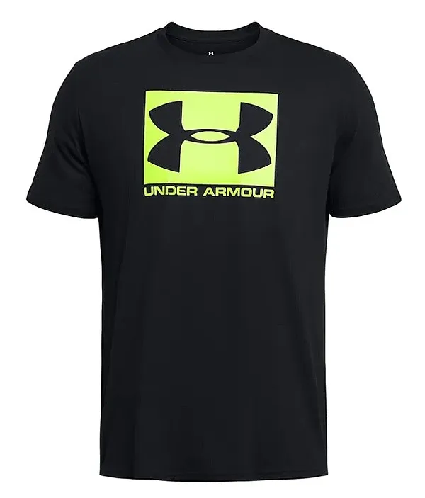 T-Shirt Under Armour Boxed Sportstyle - Black/High Vis Yellow - men´s